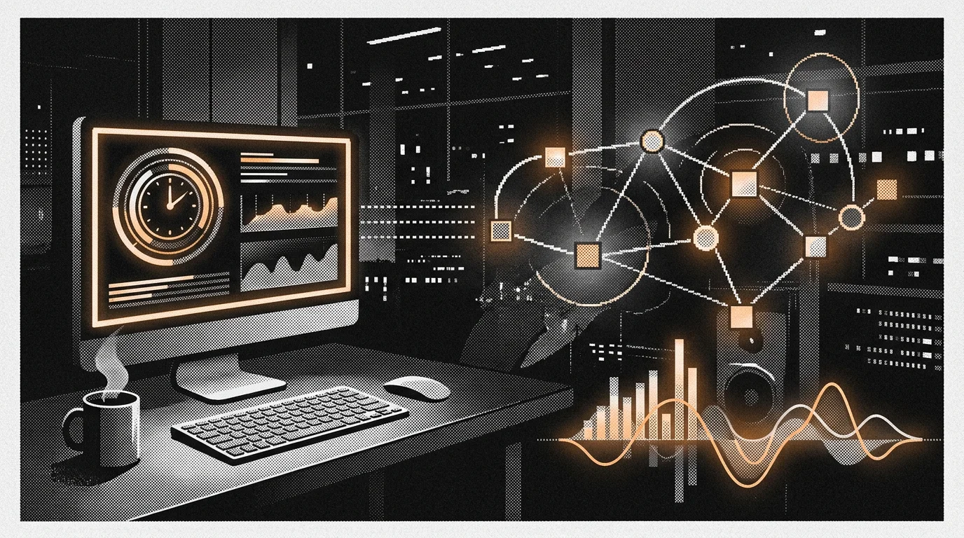 cron 与 TTS 组成数字分身输出层的示意图